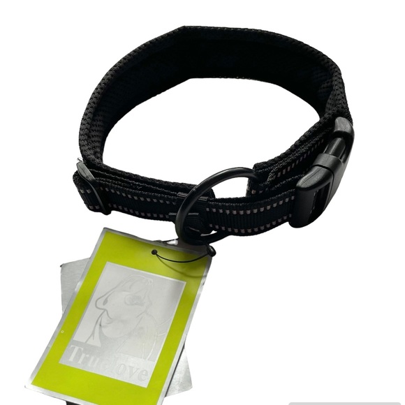 NEW Black Dog Collar FLEX Reflective Trim XL - Picture 3 of 14